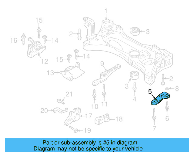 Side Support 5Q0-199-517-E - View 22