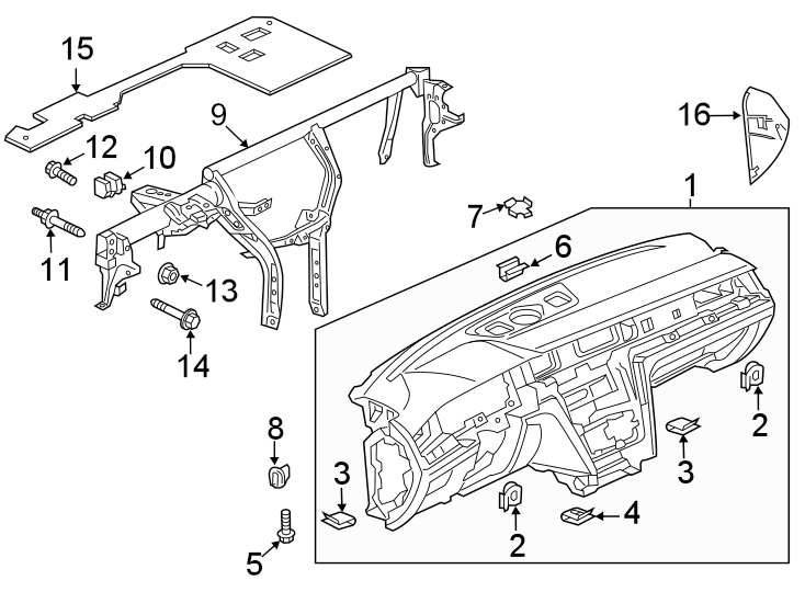 Instrument Panel 3G1-857-003-BR-JRE