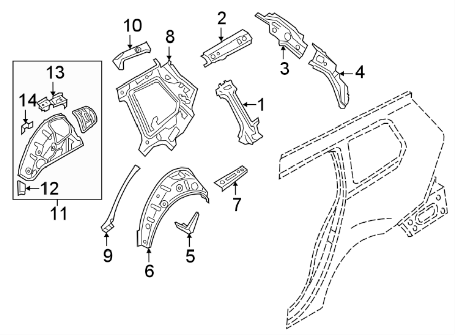 Inner Wheelhouse 5G9-809-851 - View 2