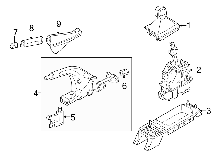 Gear Shift Assembly 5Q1-713-041-L - View 6