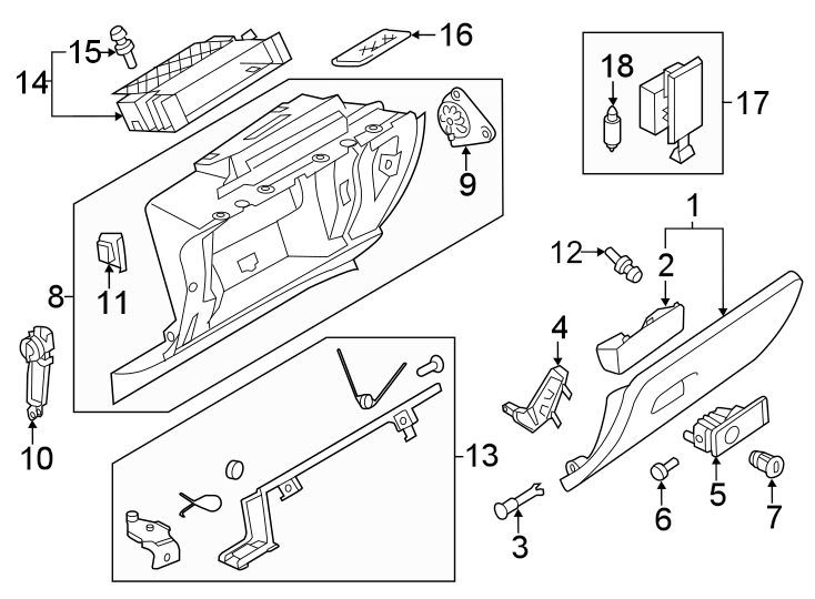 Glove Box Lamp 1J0-947-301