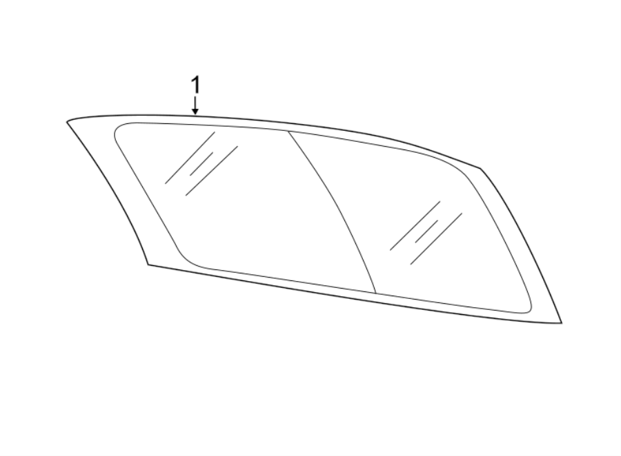 Lift Gate Glass 5C5-845-051-F - View 2