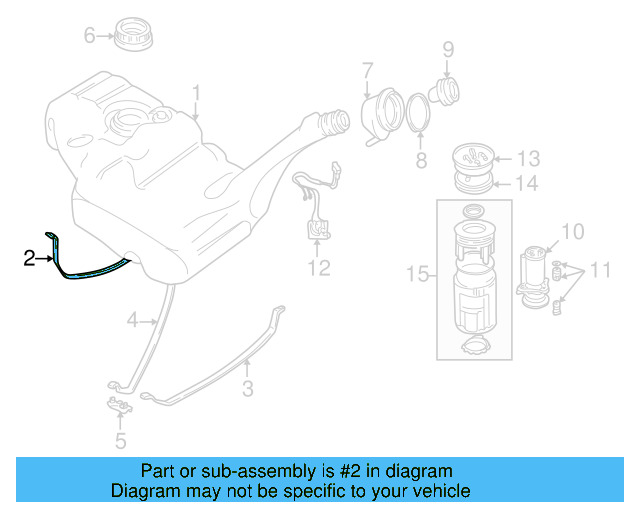 Fuel Tank Strap 701-201-654 - View 2