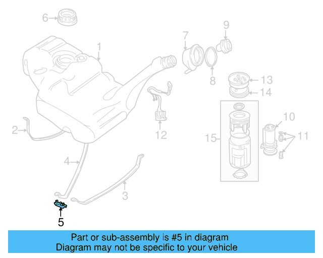 Fuel Tank Bracket 701-201-661 - View 3