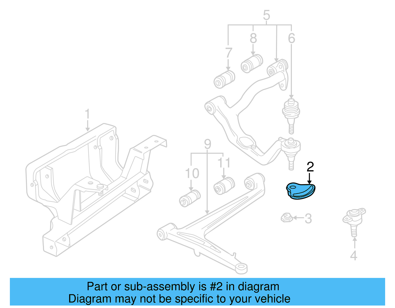 Bushings 701-407-136-A - View 3