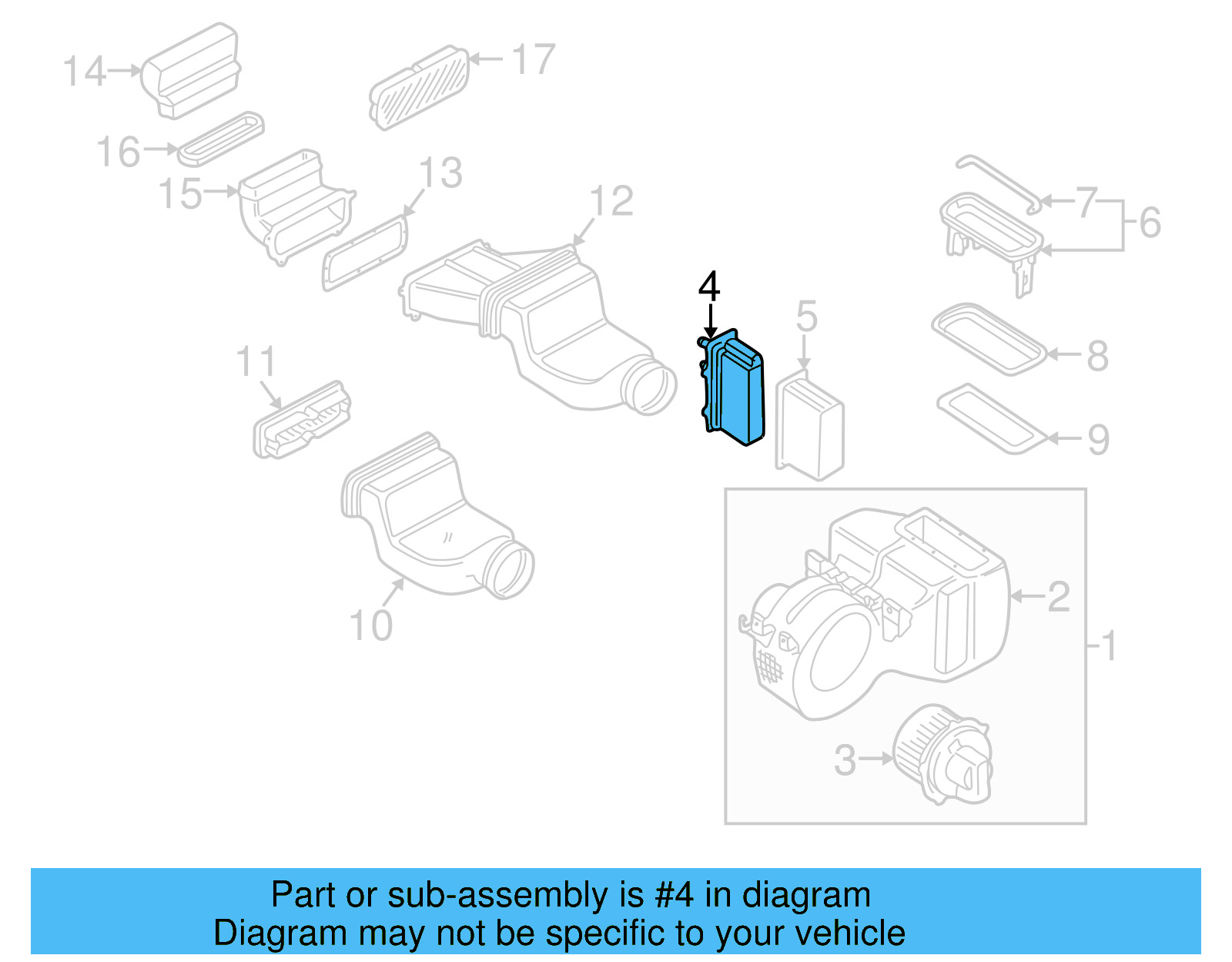 Heater Core 701-819-032 - View 2