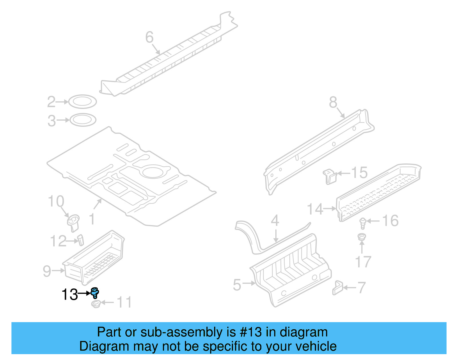 Body Side Molding Clip 701-853-585 - View 6