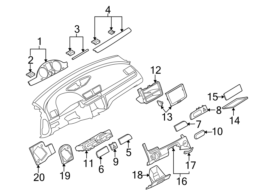 Retainer Plate Bracket 3C1-857-269 - View 3
