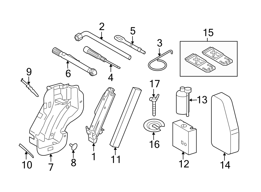 Spare Tire Retainer 5N0-601-205 - View 3