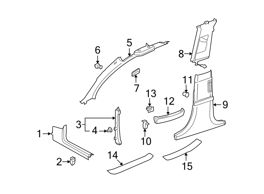 Cowl Trim 3D1-863-484-B-75R - View 2