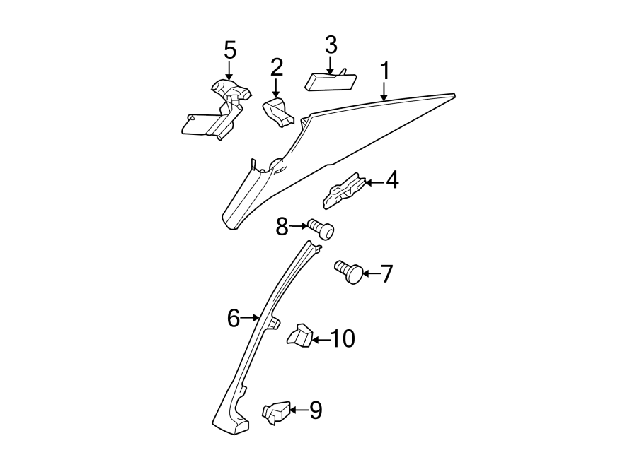 Lower Quarter Trim 3C5-867-765-B-95T - View 6
