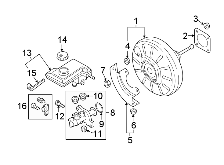 Master Cylinder 5QM-614-019-G - View 7
