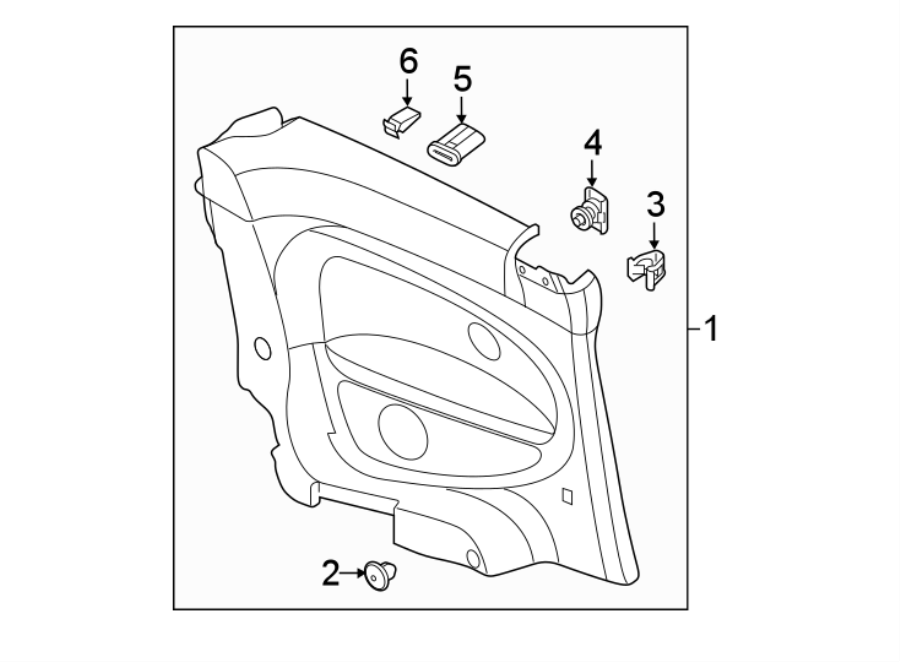 Quarter Trim Panel 5C3-867-044-CS-PX7