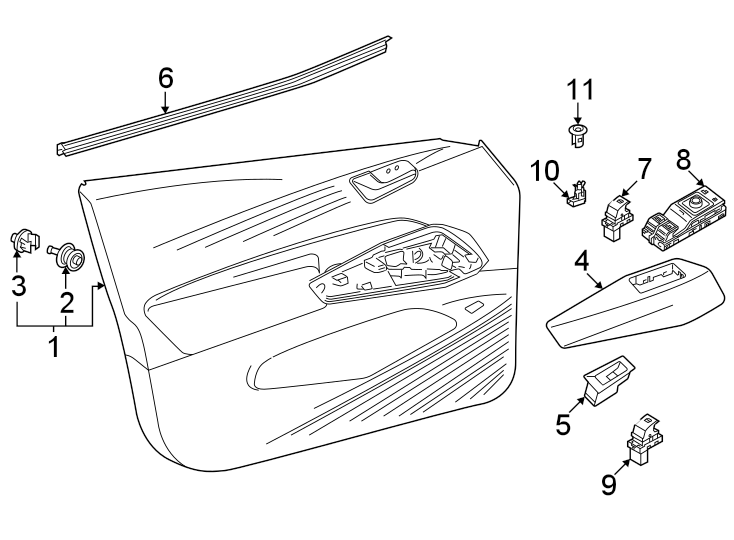 Door Trim Panel 11K-867-012-B-PNE