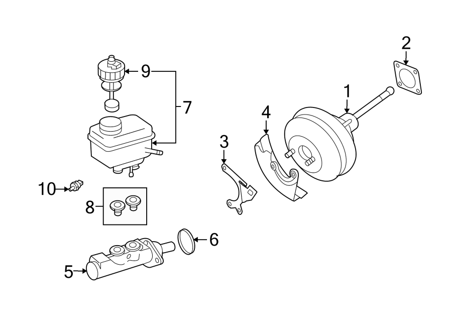 Booster Assembly Bracket 1J1-614-513-B - View 4