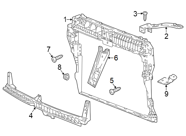 Headlamp Bracket 3QF-804-594 - View 2