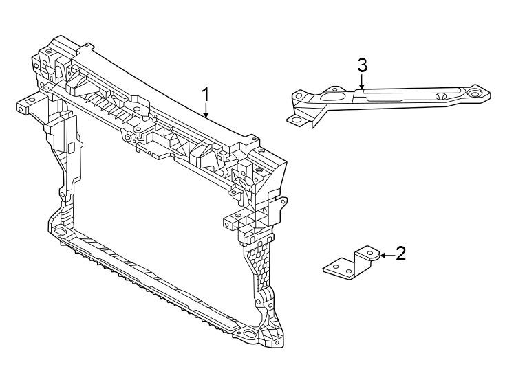 Radiator Support 3CM805588D - View 2