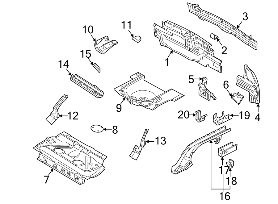 Side Member 1J0-803-502-C - View 2