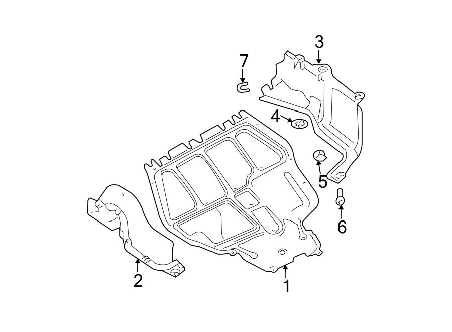 Center Shield 1J0-825-236-J - View 2