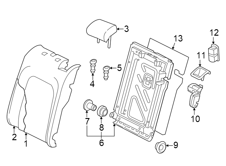 Seat Back Cover 5H0-885-805-AF-AQB
