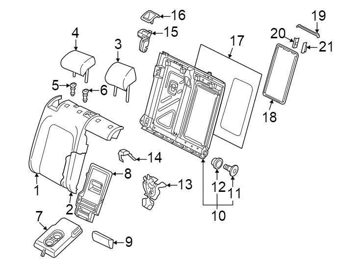 Armrest Base 5H0-885-961-A-ZTB