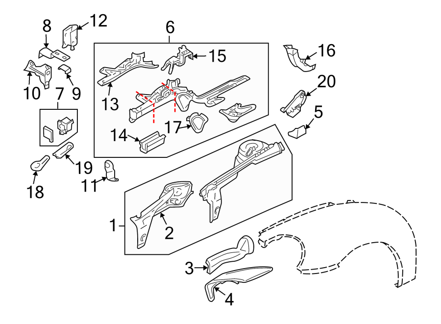 Bracket 1C0-805-071-C - View 5