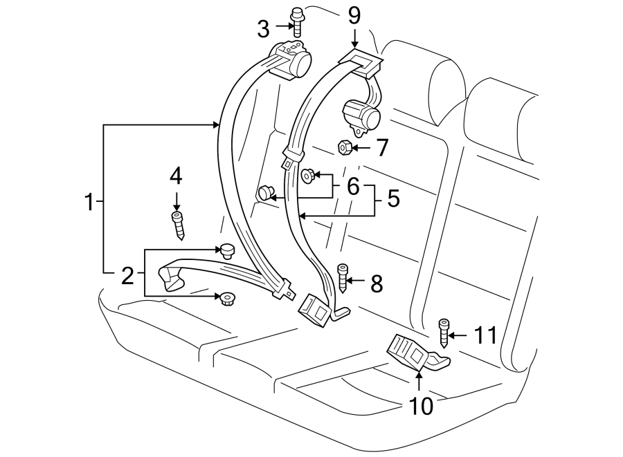 Seat Belt Guide 5K0-857-781-82V - View 2