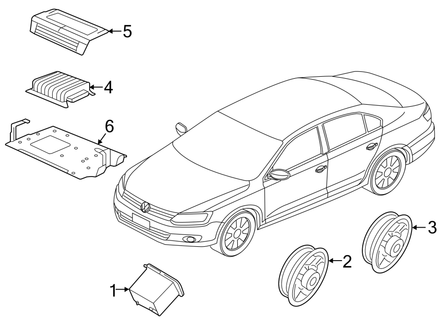 AM/FM CD 5C6-035-180-C - View 3