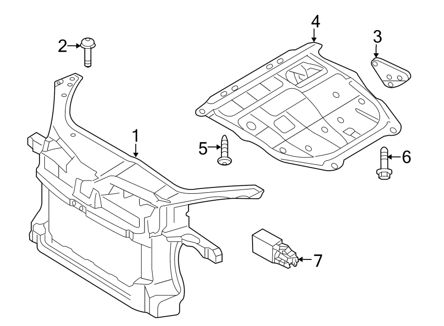 Radiator Support 1Q0-805-588-E-9B9 - View 2
