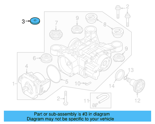 Differential Stop 5N0-505-233-A - View 3