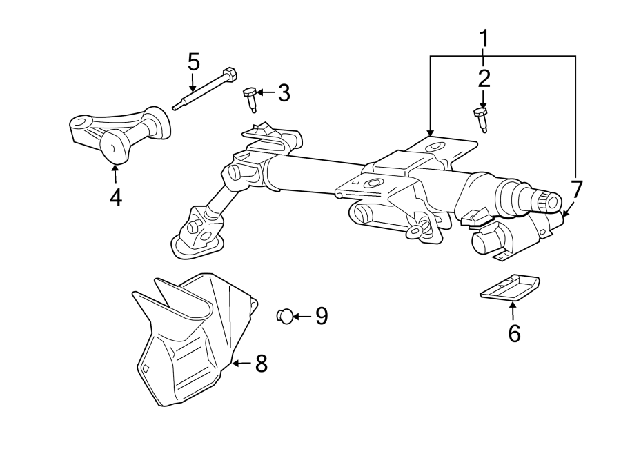 Column Assembly 1J1-419-501-ER - View 6