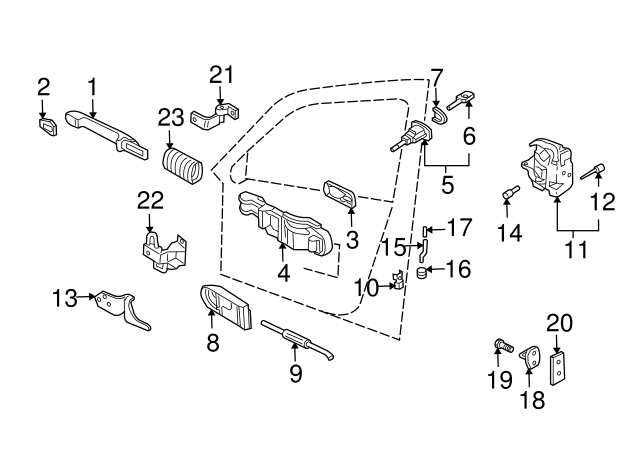 Handle, Outside 3B0-837-207-F-3FZ