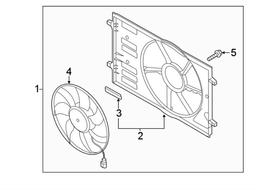 Fan Shroud 5Q0-121-205-AN - View 3