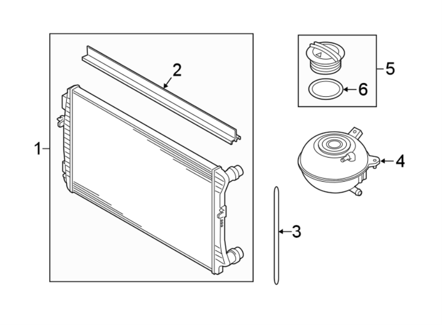 Radiator Side Seal 5Q0-121-331-D - View 11