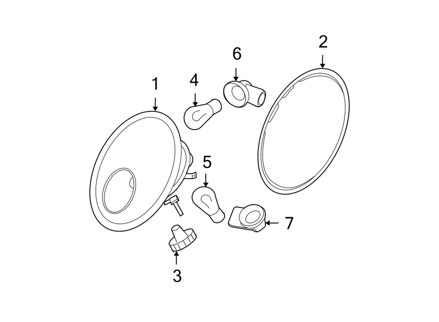 Tail Lamp Assembly Gasket 1C0-945-192-A - View 2