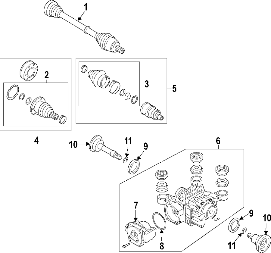 Axle Assembly 5Q0-501-204-A - View 2