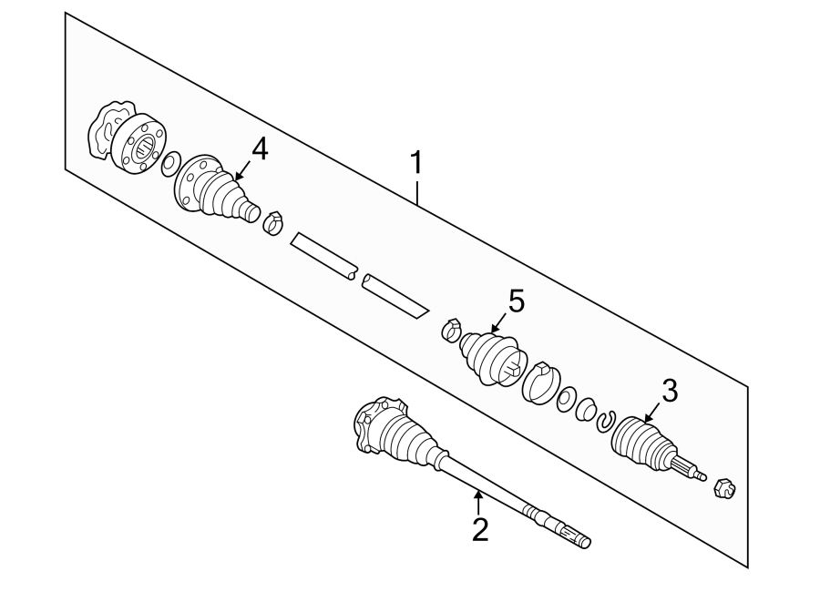Axle Assembly 1J0-407-272-EM - View 3