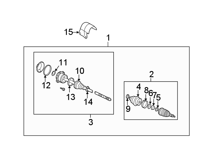 Axle Assembly 1J0-407-452-DX - View 6