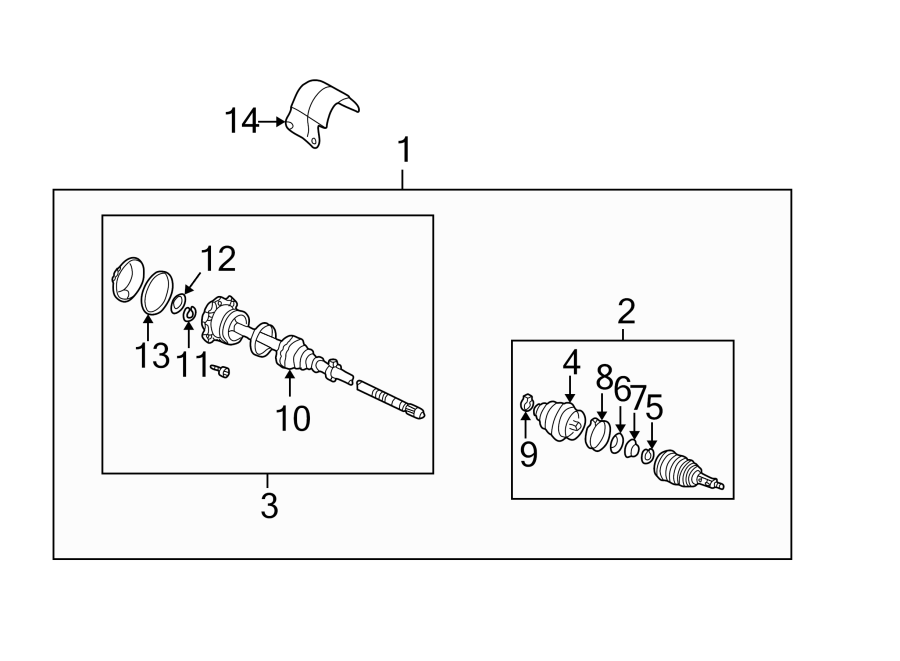 Axle Assembly 1J0-407-271-NG - View 4
