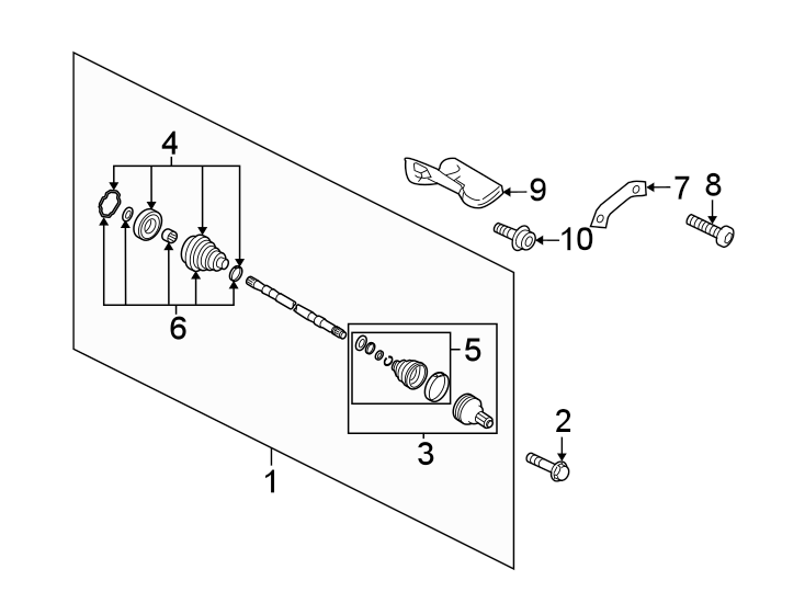 Axle Assembly 1K0-407-271-HN - View 2