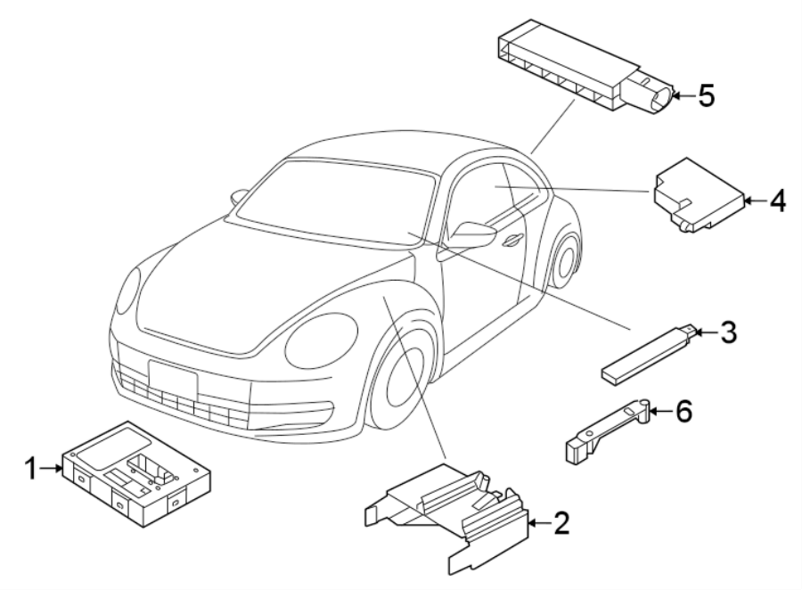 Control Module 5K0-959-434-J - View 12
