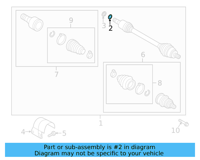 Cv Axle Shaft O 01M-323-255 - View 10