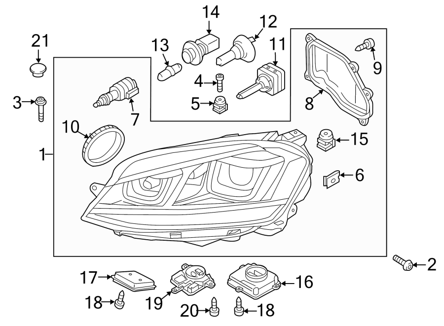 Headlight Control Module 4H0-941-329 - View 11