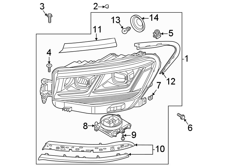 Headlamp Assembly 3CN-941-081-C - View 2