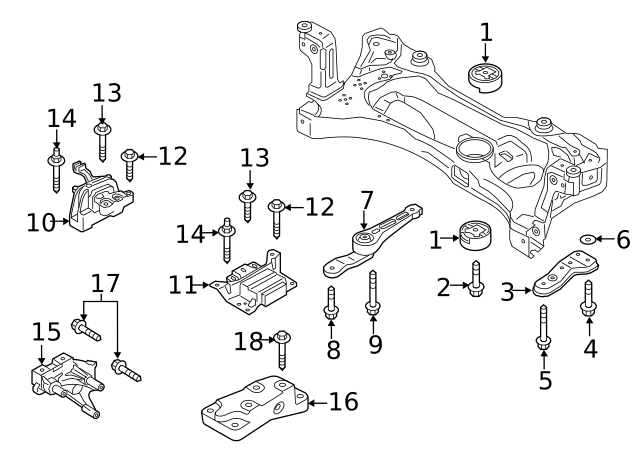 Support Bracket 06K-199-207-A - View 4