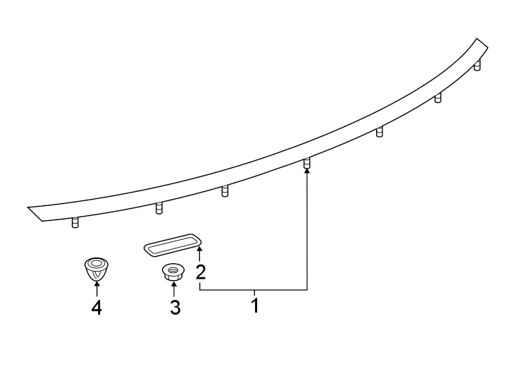 High Mount Lamp Grommet 8T8-945-243