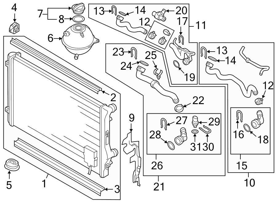 Lower Coupling 3C0-122-291-C - View 2