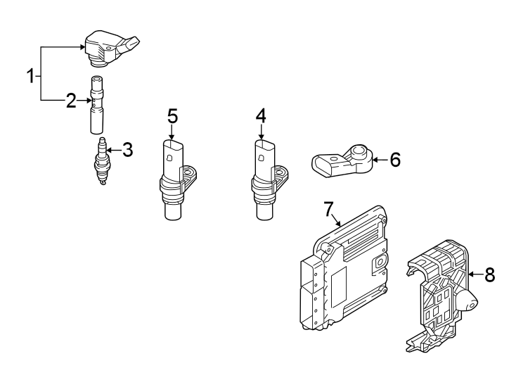 Camshaft Sensor 06Q-907-601 - View 4