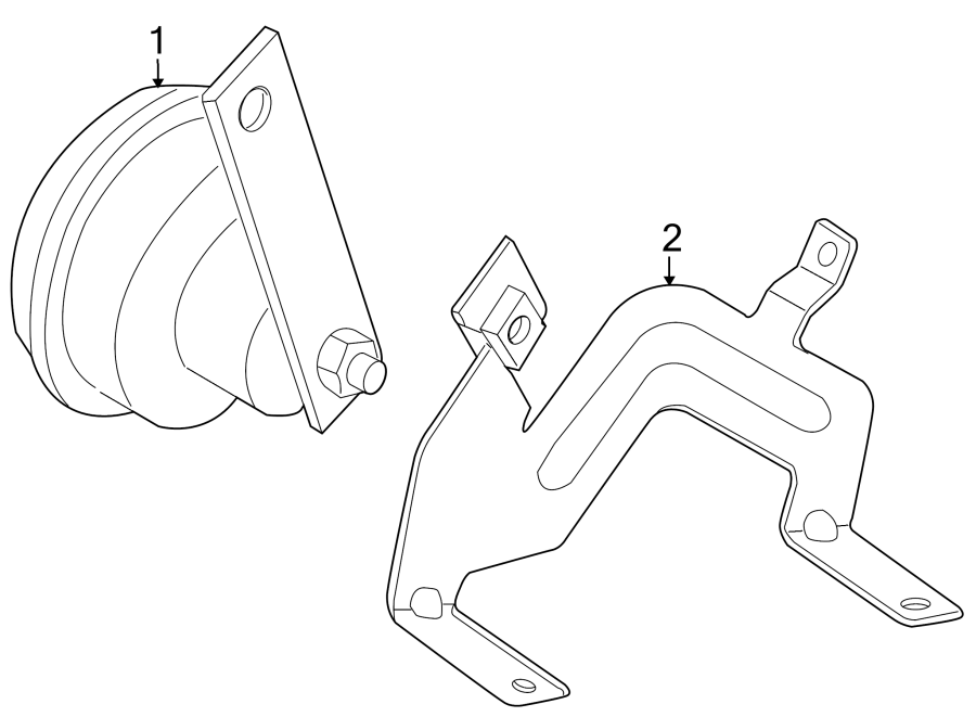 Alarm Horn Bracket 1Q0-951-167