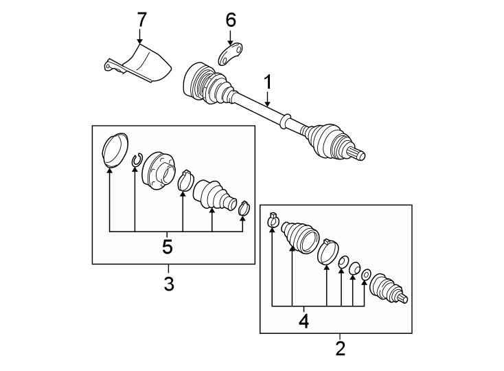 Axle Assembly 5C0-407-272-CN - View 2